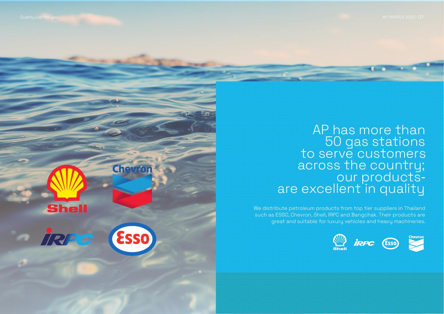 AP Station network and fuel suppliers
